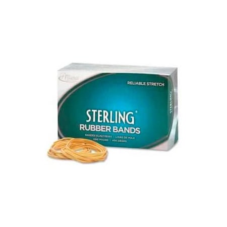 Alliance Rubber Alliance Sterling Rubber Bands, Size No 19, 3-1/2" x 1/16", Natural, 1 lb. Box 24195